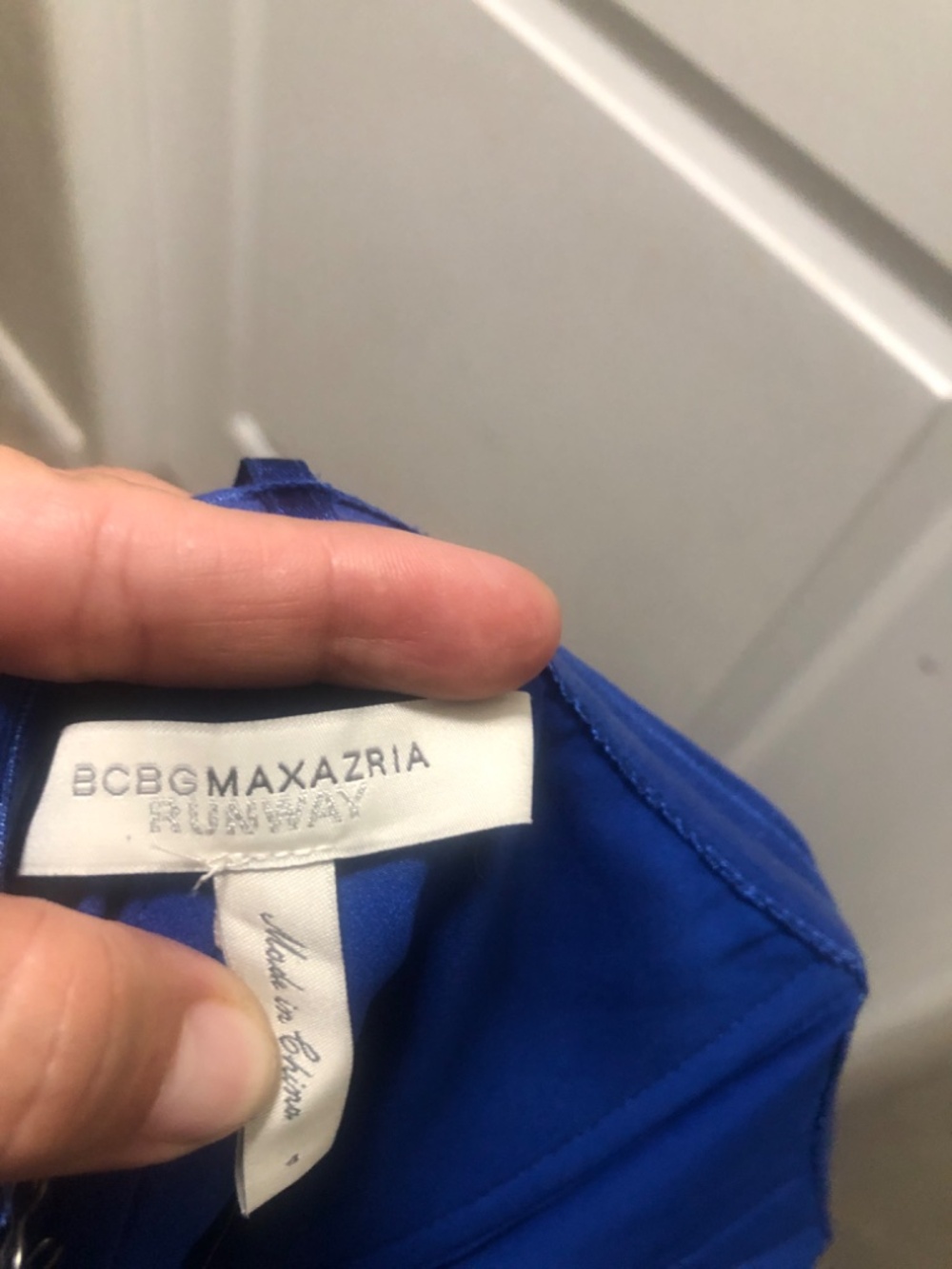 BCBG Maxazria Runway The Serafina High Low Dress. Size 4 Blue - Picture 4 of 5